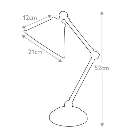 Elstead - Tafellamp PROVENCE ELEMENT 1xE27/60W/230V grijs