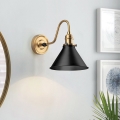 Elstead PV1-AB-MB - Wandlamp PROVENCE 1xE27/60W/230V goud/zwart