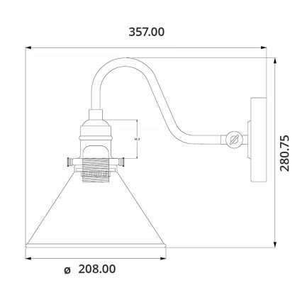 Elstead - Wandlamp PROVENCE 1xE27/60W/230V zwart