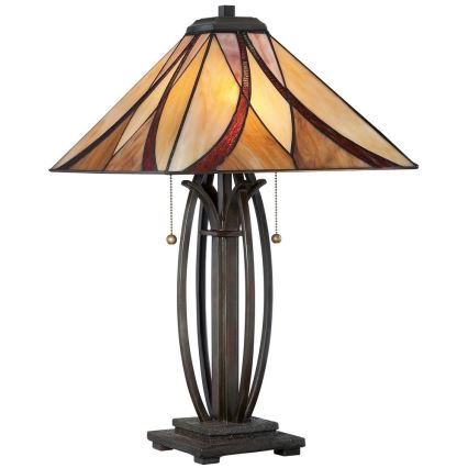 Elstead - Tiffany tafellamp ASHEVILLE 2xE27/60W/230V
