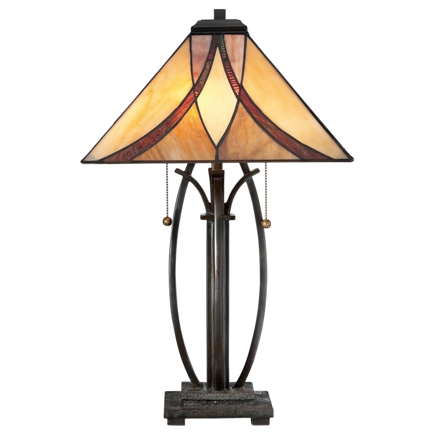 Elstead - Tiffany tafellamp ASHEVILLE 2xE27/60W/230V
