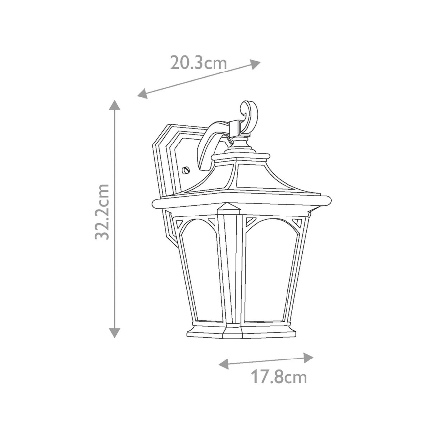 Elstead QZ-BEDFORD2-S - Wandlamp voor buiten BEDFORD 1xE27/60W/230V IP44