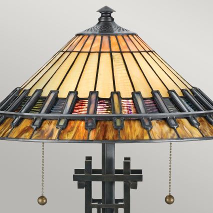 Elstead QZ-CHASTAIN-TL - Tafellamp CHASTAIN 2xE27/60W/230V