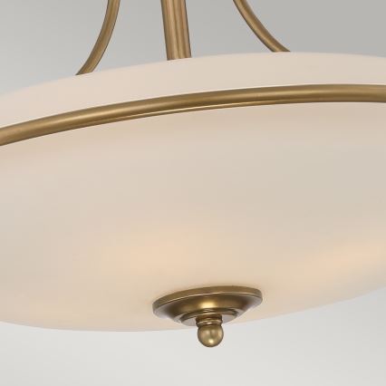Elstead - Bevestigde hanglamp GRIFFIN 4xE27/100W/230V messing