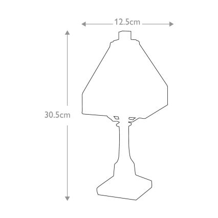 Elstead QZ-HOLMES-TL - Lampe de table HOLMES 1xE14/25W/230V