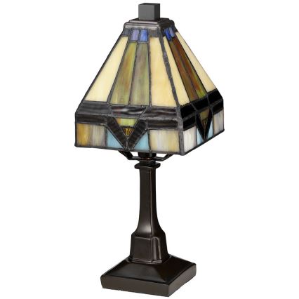 Elstead - Lampe de table Tiffany HOLMES 1x E14/25W/230V