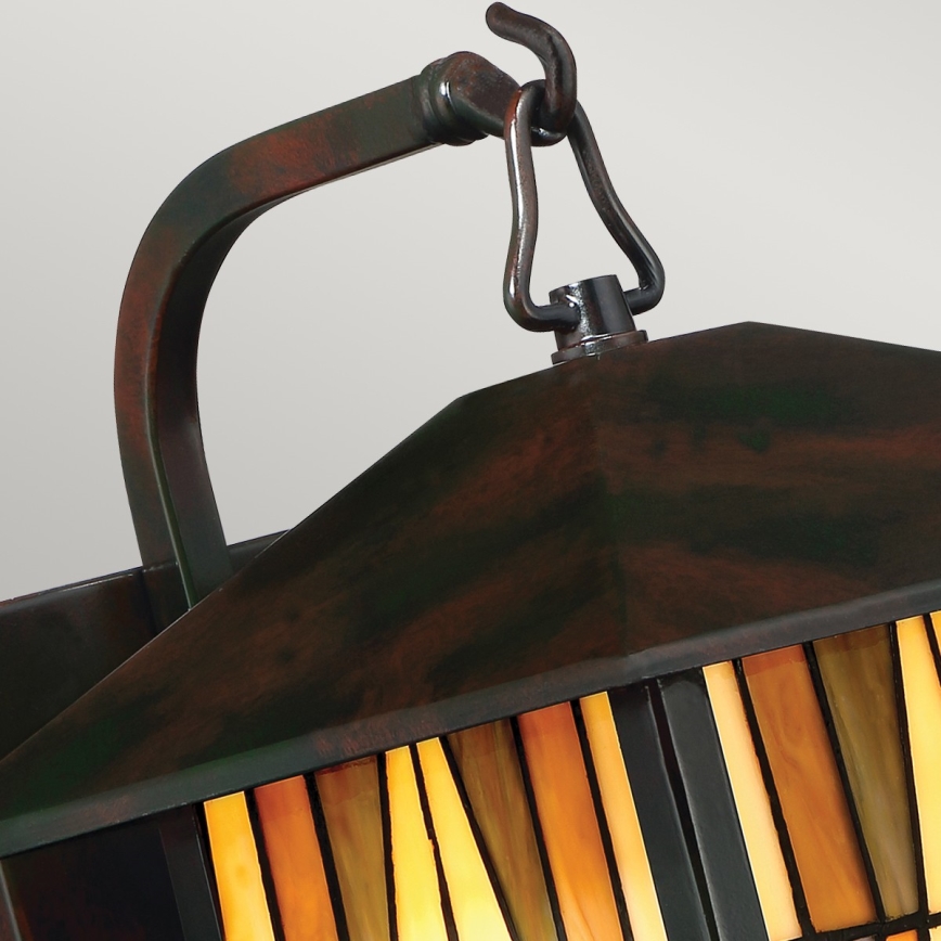 Elstead - Buitenwandlamp Tiffany INGLENOOK 1xE27/60W/230V IP44