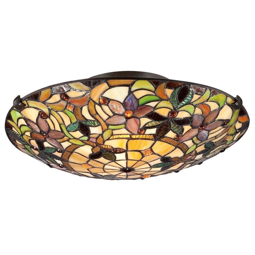 Elstead - Plafonnier Tiffany KAMI 2xE27/60W/230V