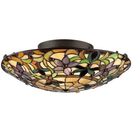 Elstead - Plafondlamp Tiffany KAMI 2xE27/60W/230V