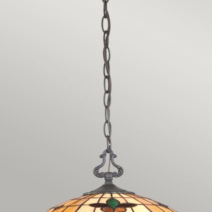 Elstead - Suspension à chaîne Tiffany KAMI 3xE27/60W/230V