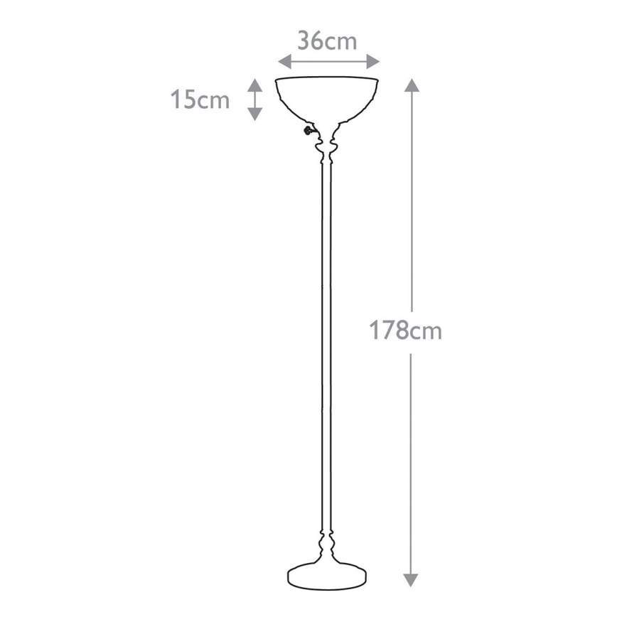 Elstead QZ-KAMI-UL - Vloerlamp KAMI 1xE27/100W/230V