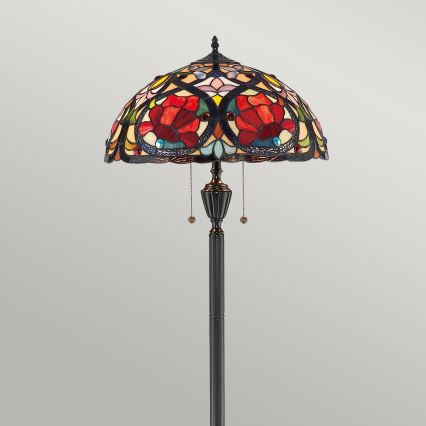 Elstead - Tiffany vloerlamp LARISSA 2xE27/100W/230V