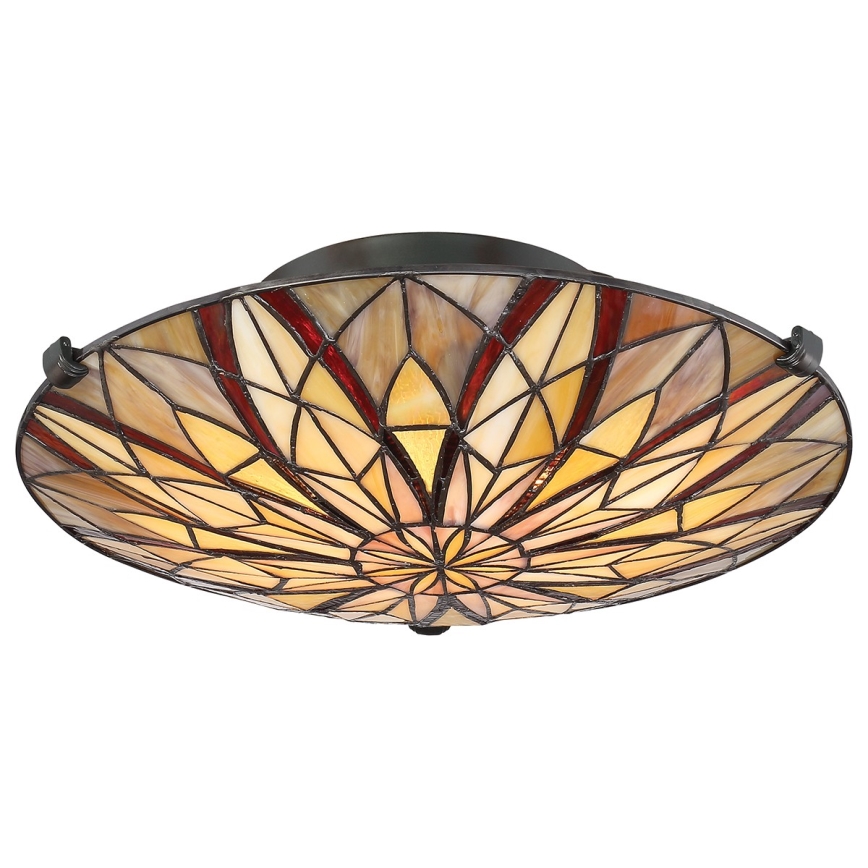 Elstead - Plafonnier Tiffany VICTORY 2xE27/60W/230V