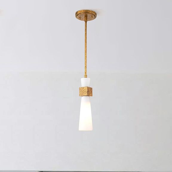 Elstead - Suspension sur tige KRISTY 1xE27/40W/230V Ø 15,2 cm cuivrée