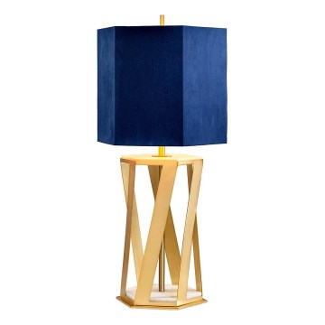 Elstead - Tafellamp APOLLO 1xE27/60W/230V goud/blauw