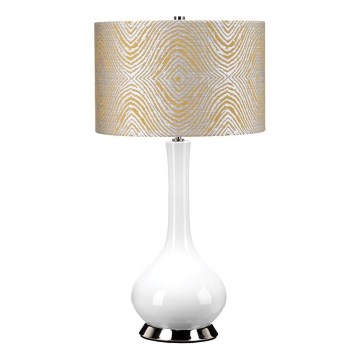 Elstead - Tafellamp MILO 1xE27/60W/230V grijs/goud