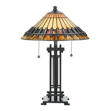 Elstead - Tafellamp Tiffany CHASTAIN 2xE27/60W/230V