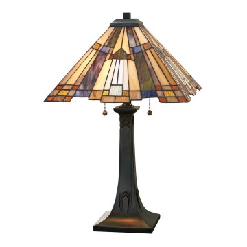 Elstead - Tafellamp Tiffany INGLENOOK 2xE27/60W/230V