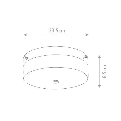Elstead - Plafonnier LED pour salle de bains TAMAR 1xGX53/5,7W/230V IP44 chrome brillant