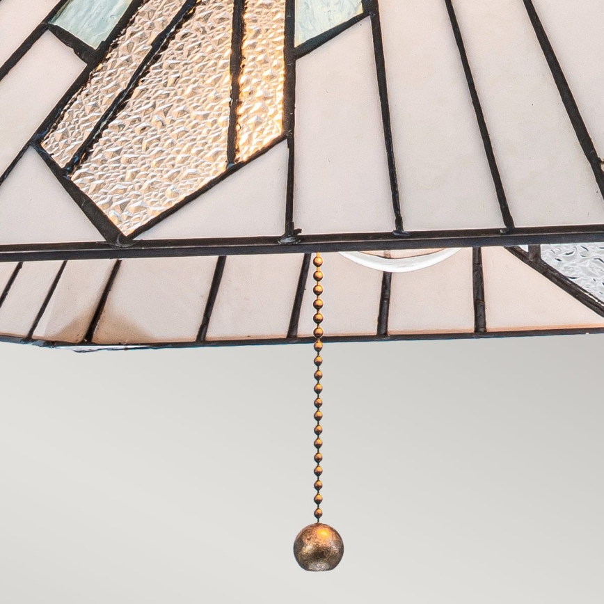 Elstead - Tiffany ALDERLEY kroonluchter aan ketting 1xE27/60W/230V