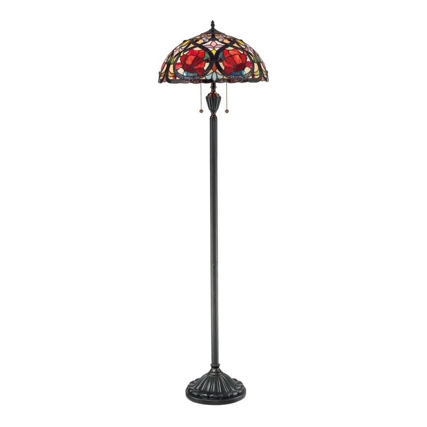 Elstead - Tiffany vloerlamp LARISSA 2xE27/100W/230V