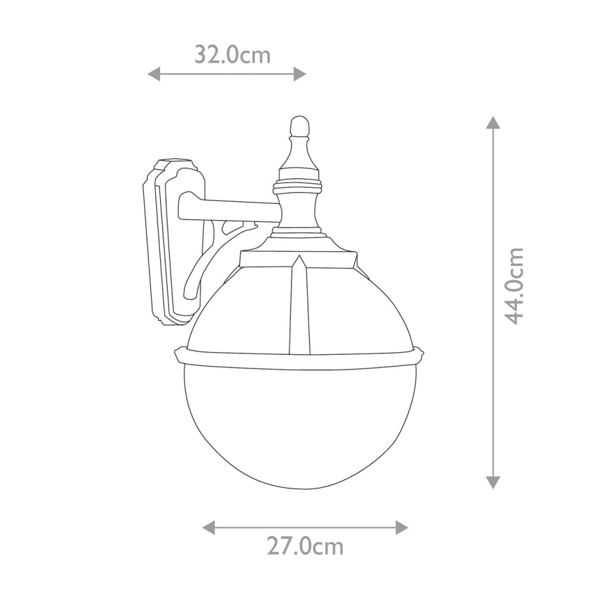 Elstead - Wandlamp voor buiten GLENBEIGH 1xE27/100W/230V IP44