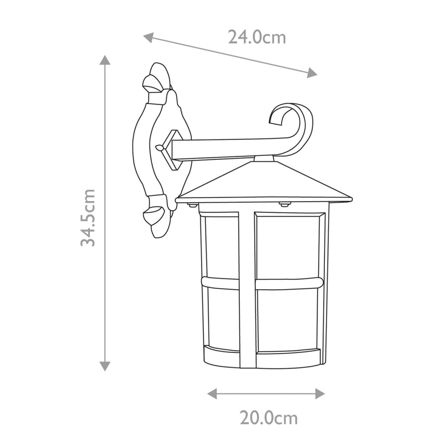 Elstead - Wandlamp voor buiten HEREFORD 1xE27/100W/230V IP43
