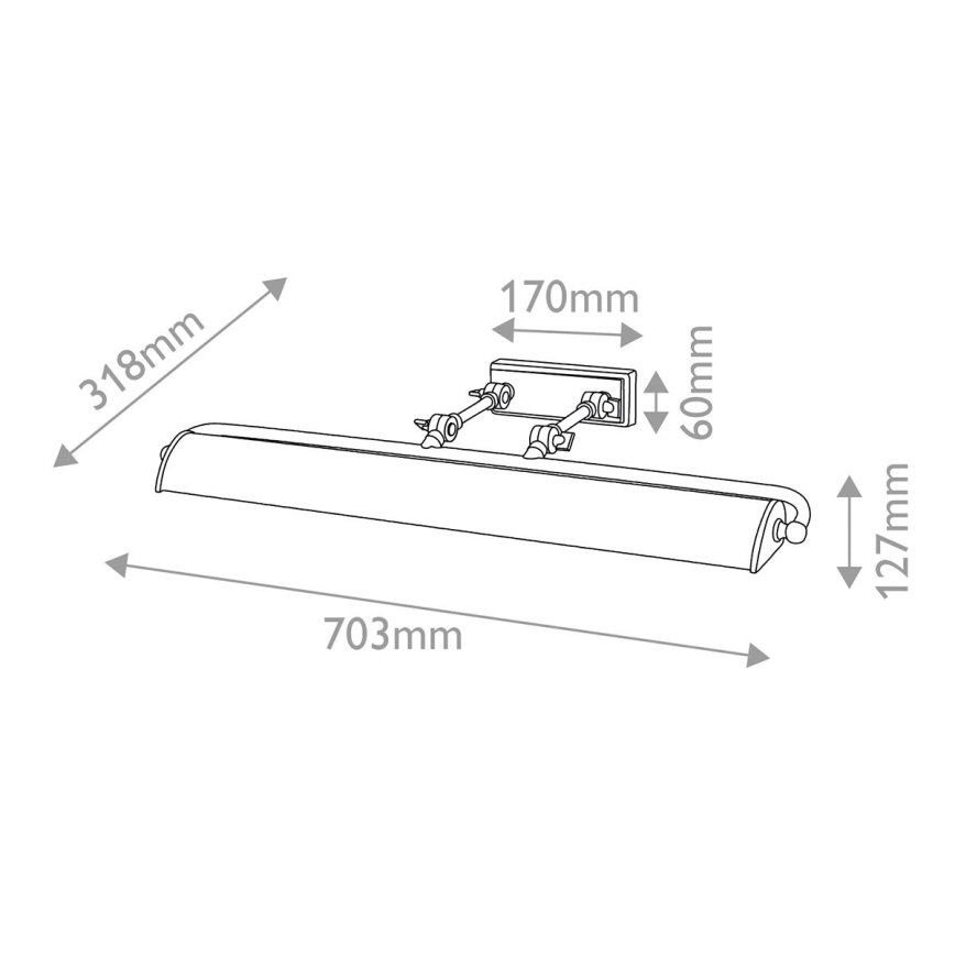 Elstead - Applique pour tableau WINCHFIELD 4xE14/40W/230V dorée