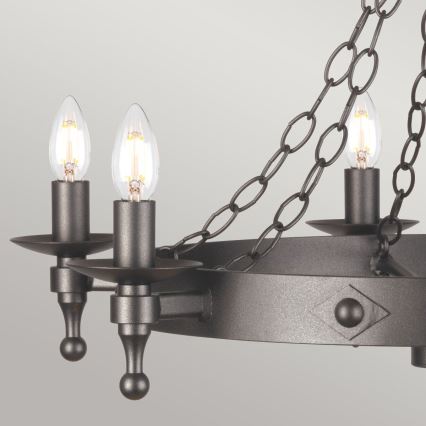 Elstead - Hanglamp aan een ketting WARWICK 6xE14/60W/230V