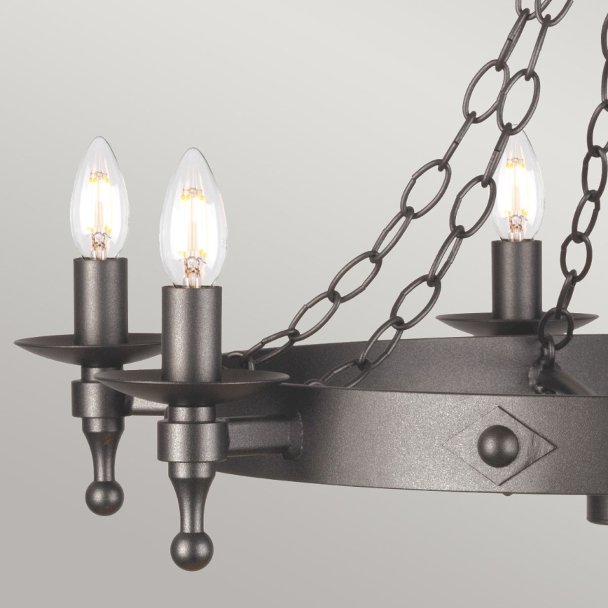 Elstead - Hanglamp aan een ketting WARWICK 6xE14/60W/230V