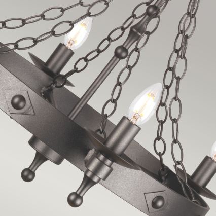 Elstead - Hanglamp aan een ketting WARWICK 6xE14/60W/230V