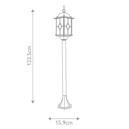 Elstead WX4 - Buitenlamp WEXFORD 1xE27/100W/230V IP44