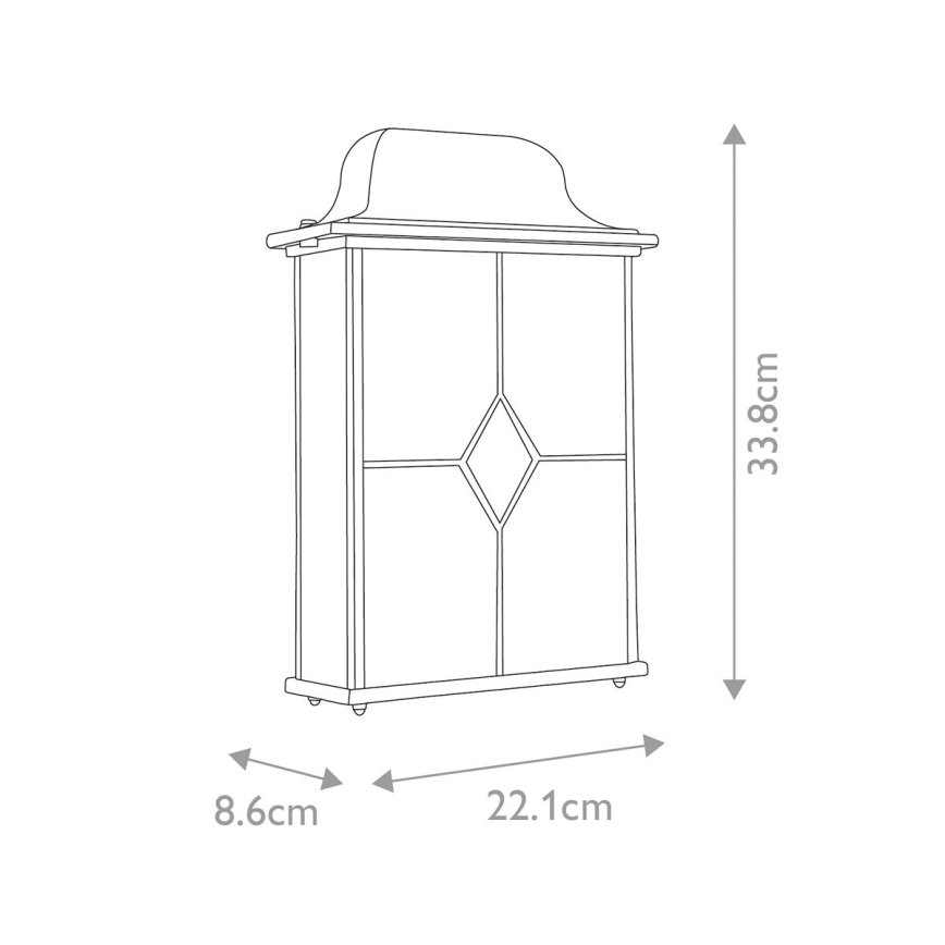 Elstead WX7 - Wand Lamp voor Buiten WEXFORD 2xE27/60W/230V IP23