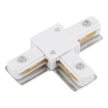 Embout pour système de rail monophasé TRACER T-connecteur blanc