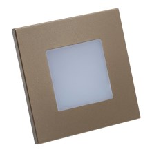Emithor 48334 - Ingebouwde LED Lamp STEP LIGHT LED/1W/230V goud