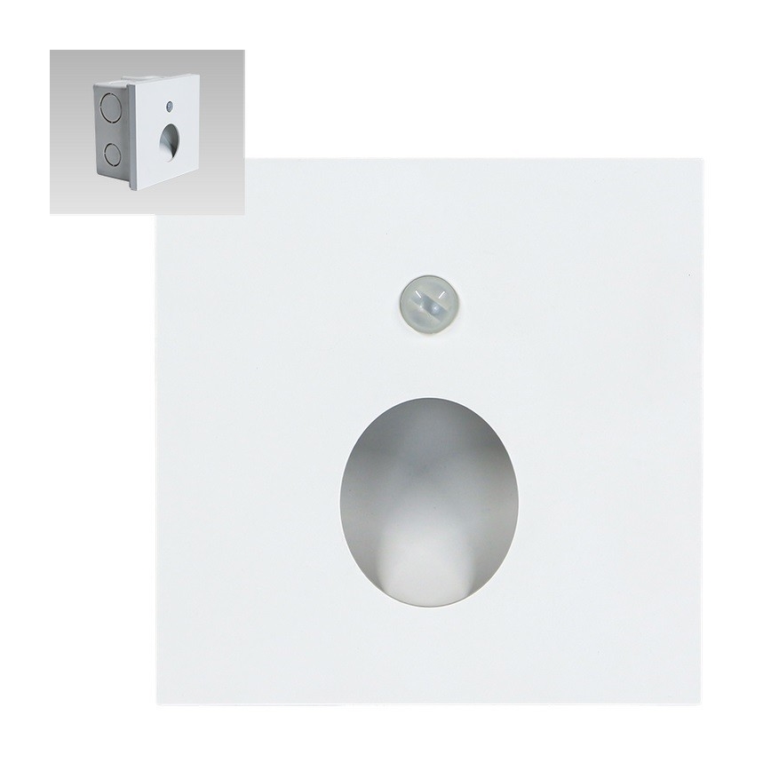 Emithor 70432 - LED Traplicht met sensor OLIVE LED/1W/230V 4000K wit