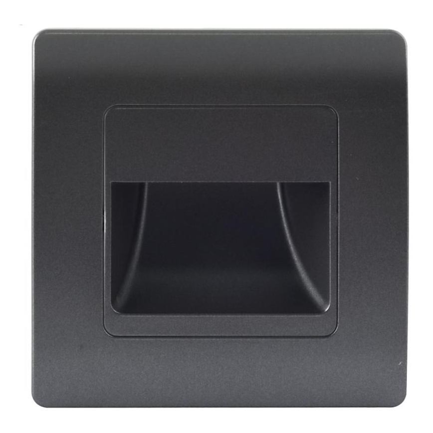Emithor 70438 - LED Trapverlichting STEP LIGHT LED/1W/230V 4000K zwart