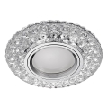 Emithor 71095 - LED inbouwlamp ELEGANT GLASS FIX 1xGU10/50W + LED/3W STRIPE