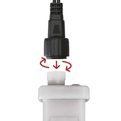 Alimentation pour connexion d'illuminations de Noël 230V IP44 + Télécommande
