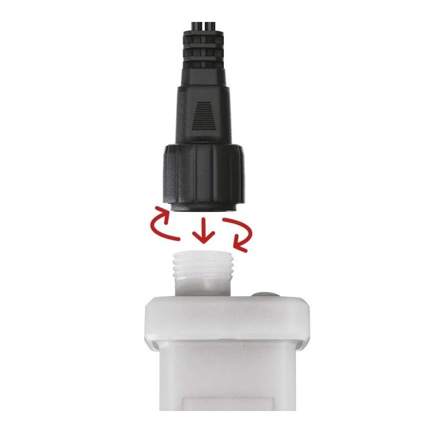 Alimentation pour connexion d'illuminations de Noël 230V IP44 + Télécommande