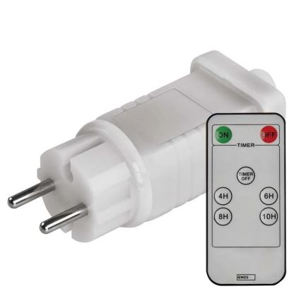 Alimentation pour connexion d'illuminations de Noël 230V IP44 + Télécommande