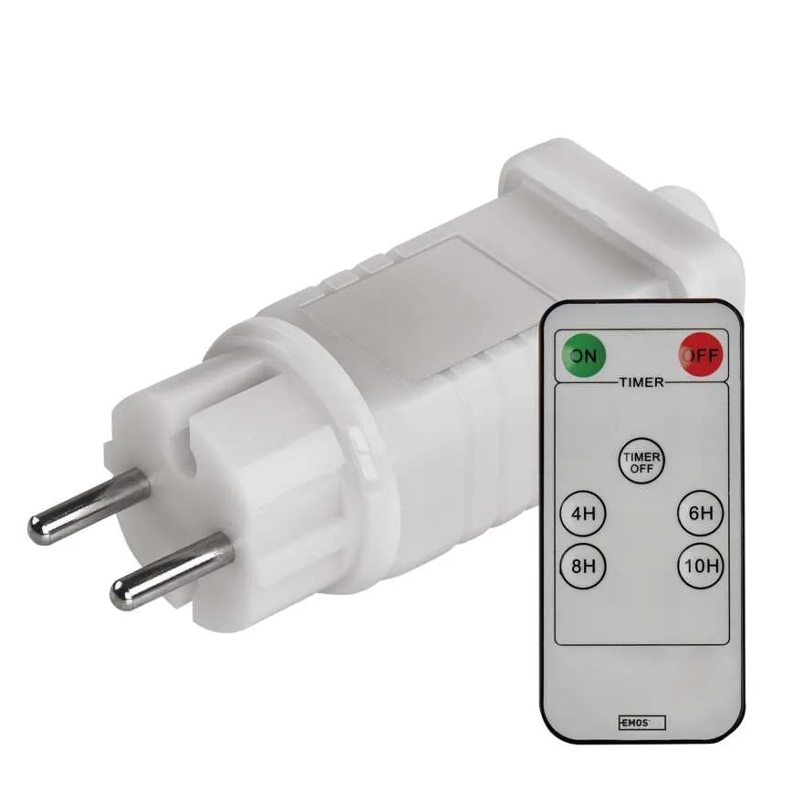 Alimentation pour connexion d'illuminations de Noël 230V IP44 + Télécommande