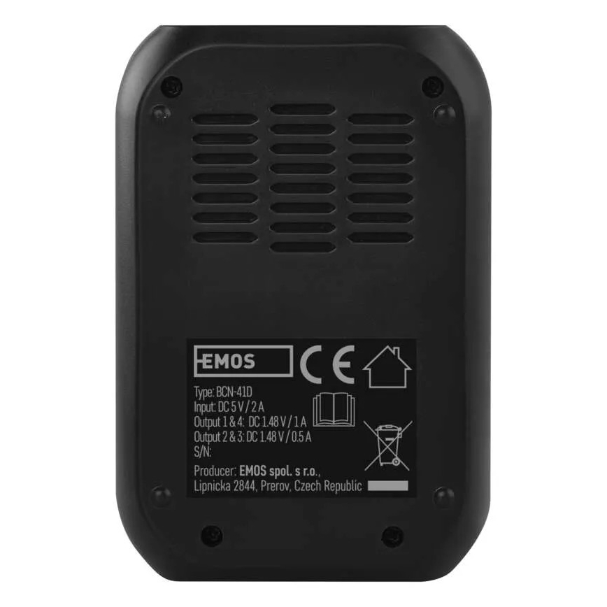 Batterij oplader met LCD scherm 4xAA/AAA 5V