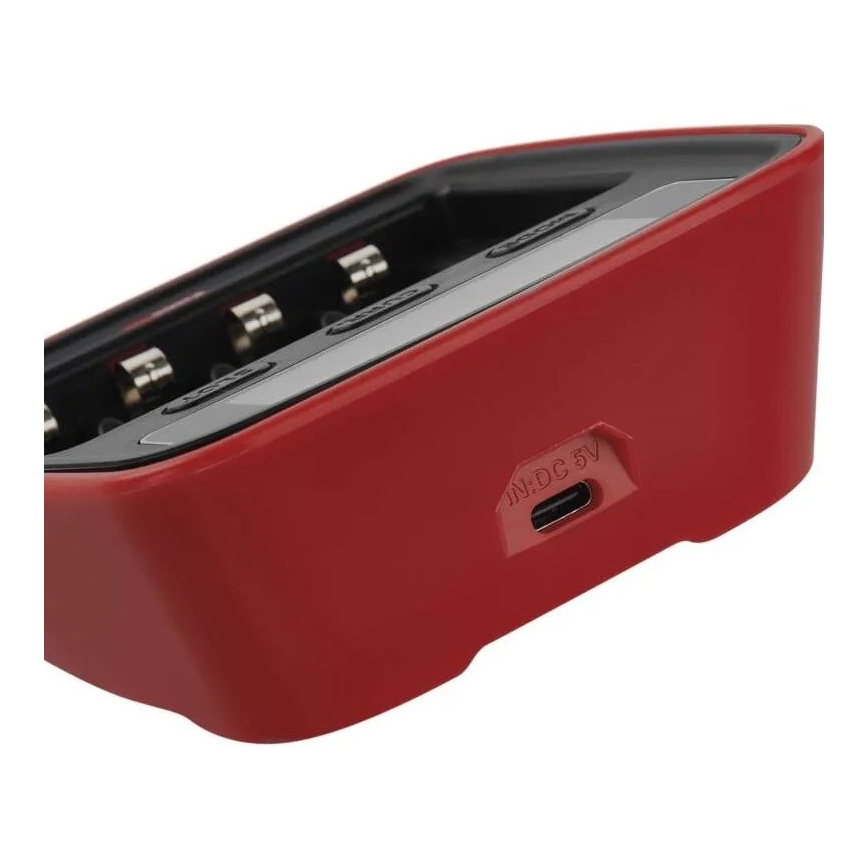 Batterij oplader met LCD scherm 4xAA/AAA 5V