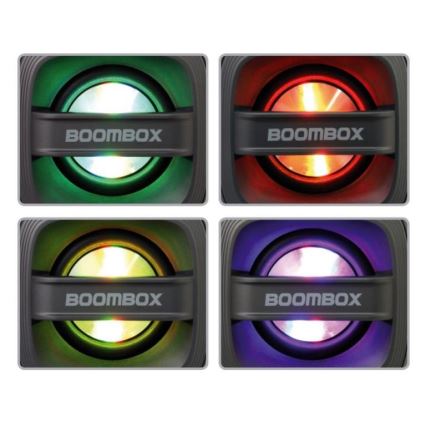 Enceinte avec deux caissons de basse et un equalizer 51W/Bluetooth/LED RGB