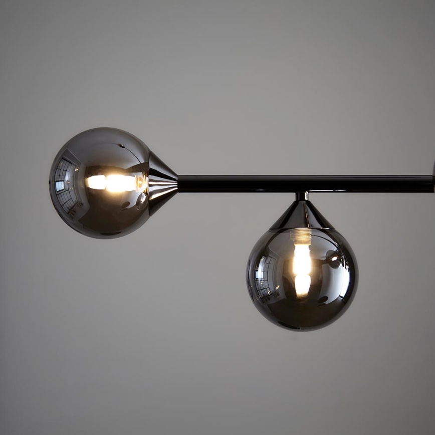Endon 101348 - Hanglamp met stang OTIS 5xG9/3W/230V zwart-chroom/rookzwart