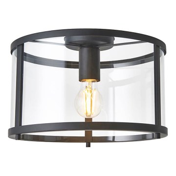 Endon 101540 - Plafondlamp HOPTON 1xE27/10W/230V zwart