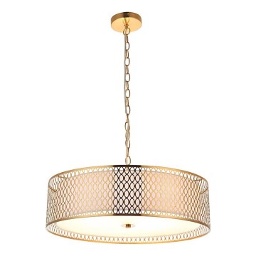 Endon 101569 - Kroonluchter met ketting CORDERO 3xE27/10W/230V goud