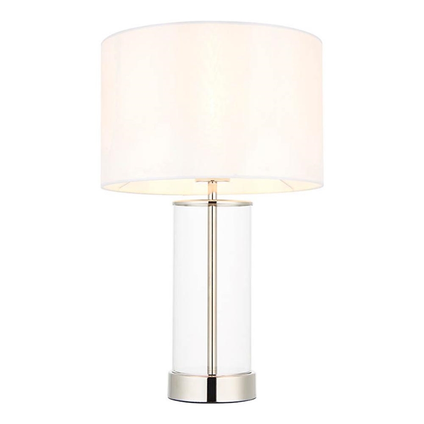 Endon 102674 - Dimbare tafellamp LESSINA 1xE27/10W/230V hoogglans chroom/wit