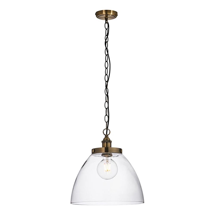 Endon 102926 - Hanglamp aan een ketting HANSEN 1xE27/10W/230V messing